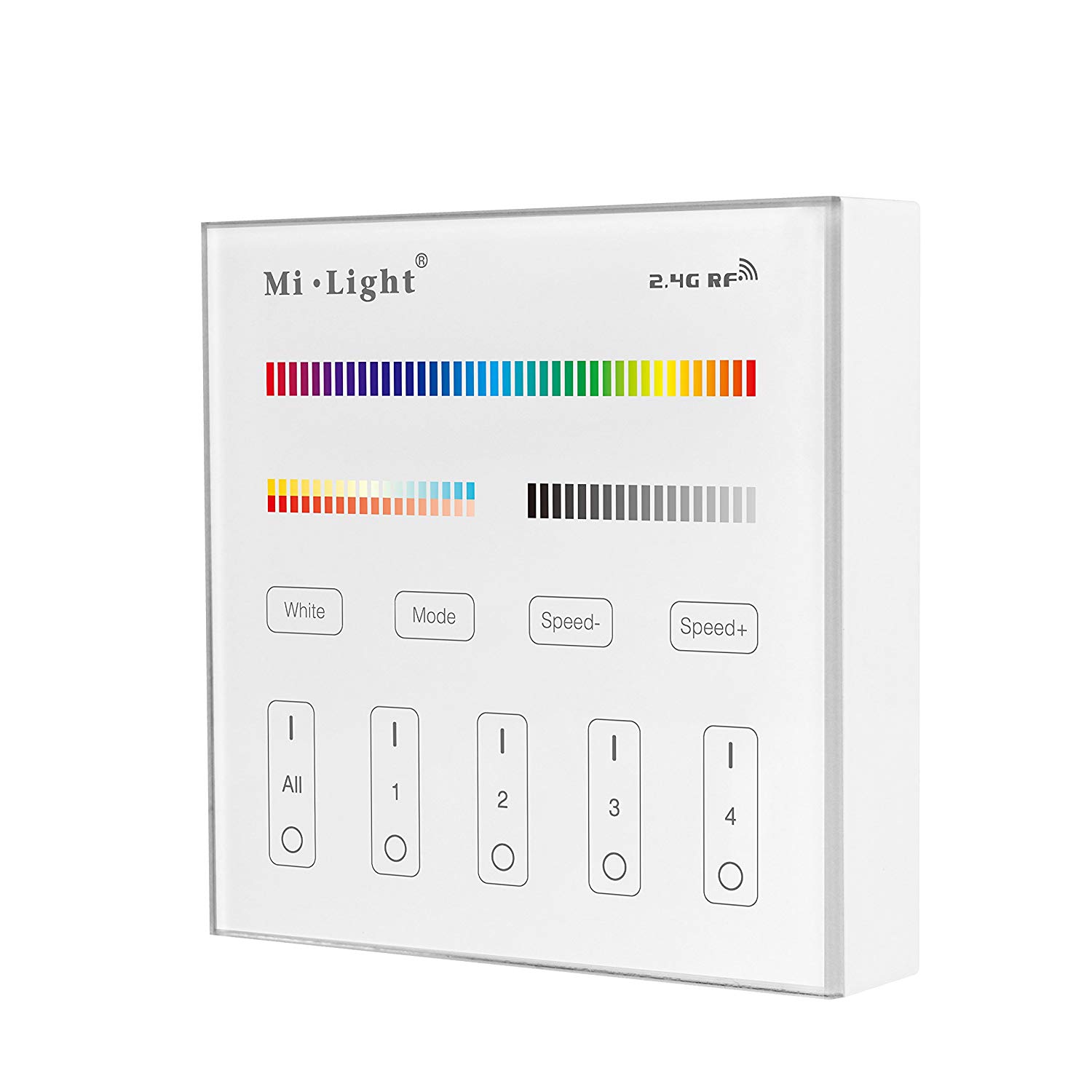 Smart Wall controller 2.4 Ghz RF 4 Zone 230 VAC RGB +CCT | TLS Lighting